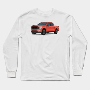 Car truck off road f-150 orange Long Sleeve T-Shirt